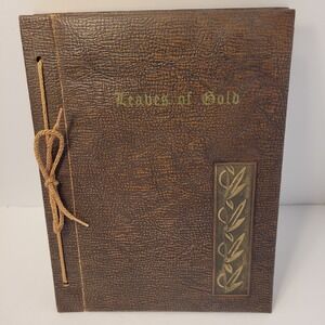 Vintage Leaves of Gold Anthology of Prayers Phrases Inspirational Verses 1948